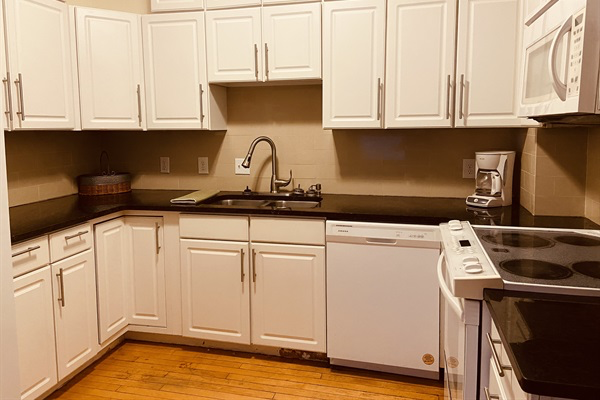 Fully stocked kitchen