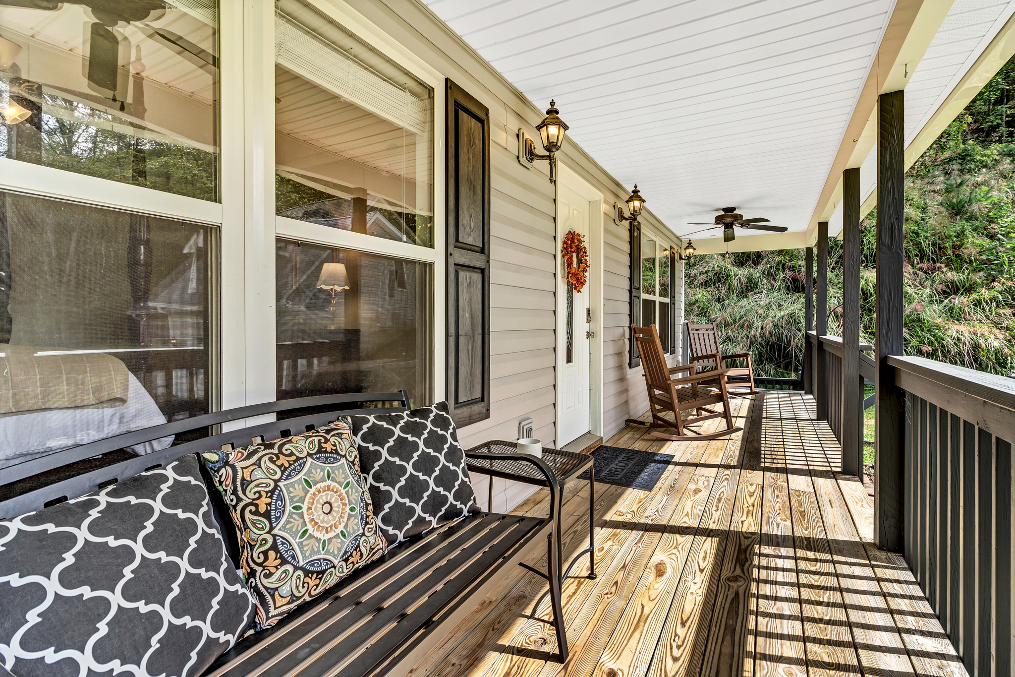 Enjoy sipping your coffee from the cozy front porch