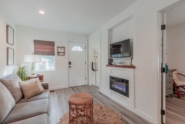 Comfy living area for chilly nights