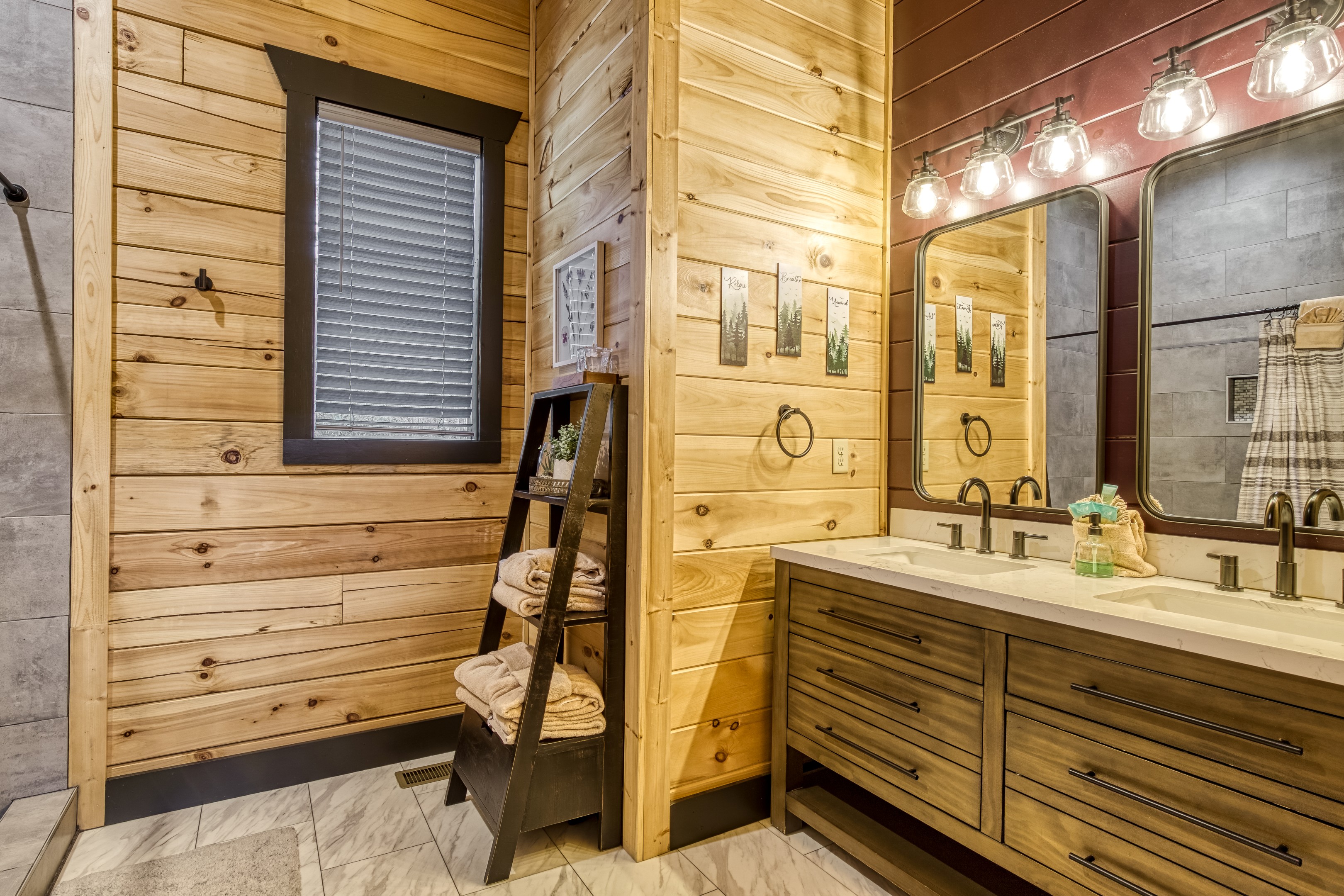 Fresh towels and plush robes make you feel instantly at home