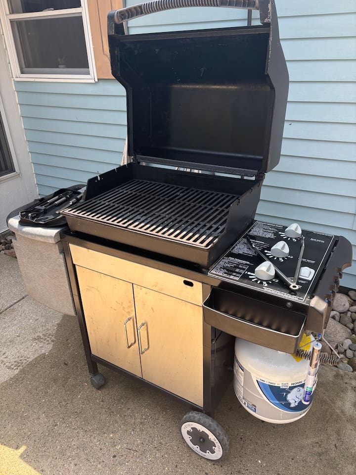 New cooking grates installed, plenty of room for burgers/steaks for everyone 