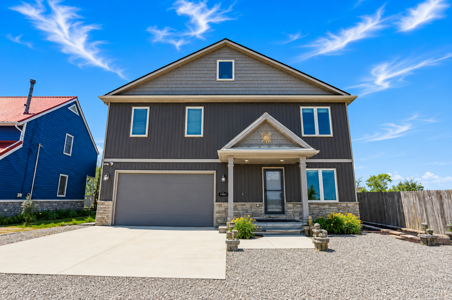Arrive with ease at this spacious waterfront home, featuring private parking, a two-car garage, and plenty of room for your group to relax from the moment you arrive.