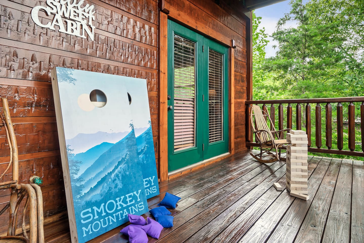Play a friendly (or competitive) game of cornhole!
