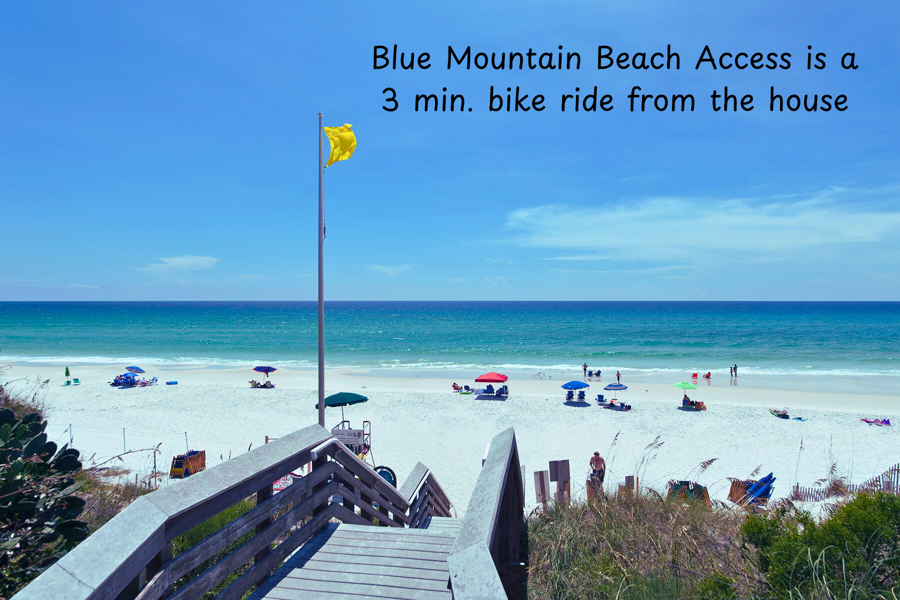Blue Mountain Beach Access, just 3 minutes from the house