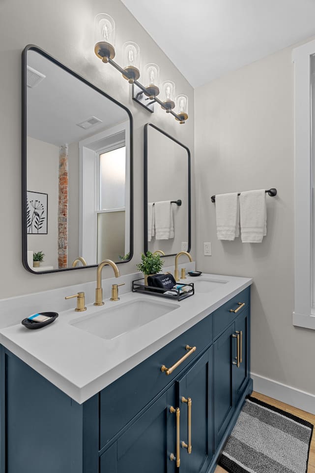 Convenient half bath on the 1st floor.