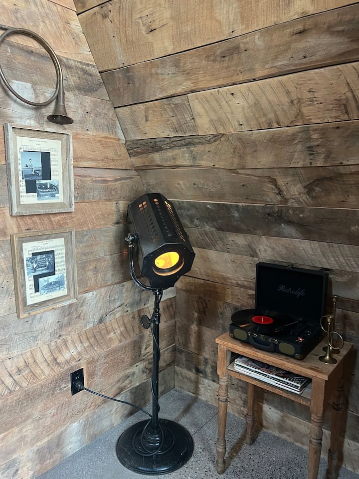 Production light, record player….an ode to the Interlochen Arts Academy 