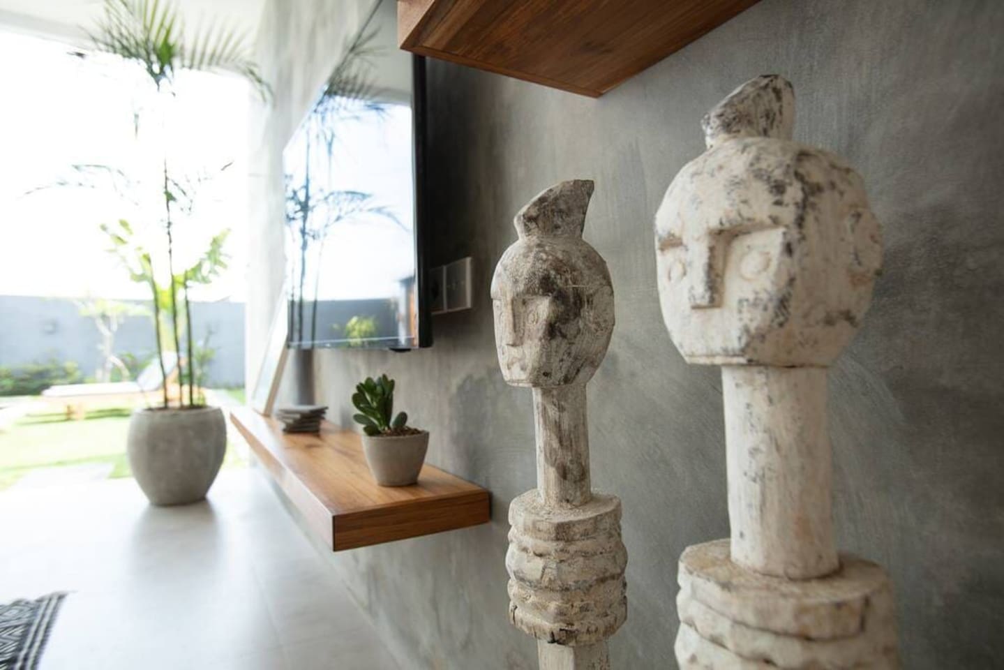 Artworks crafted by local artisans.