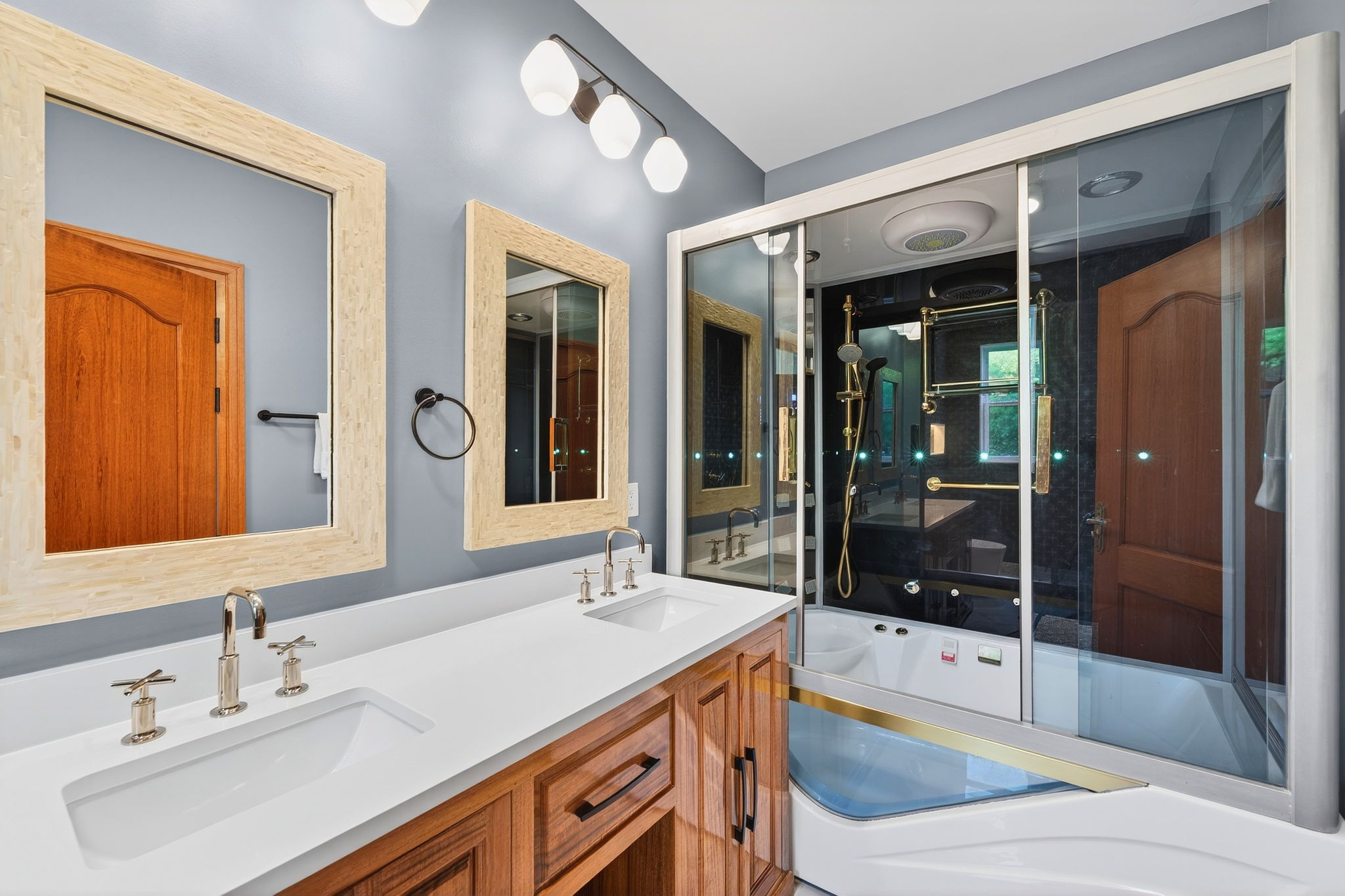 Ensuite Bath 5 - Steam/Sauna Shower | Rosewood Retreat | 2605 Palm Blvd, Isle of Palms, SC | IOP Escapes