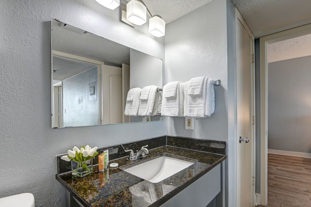 Pamper yourself in our cozy bathroom.