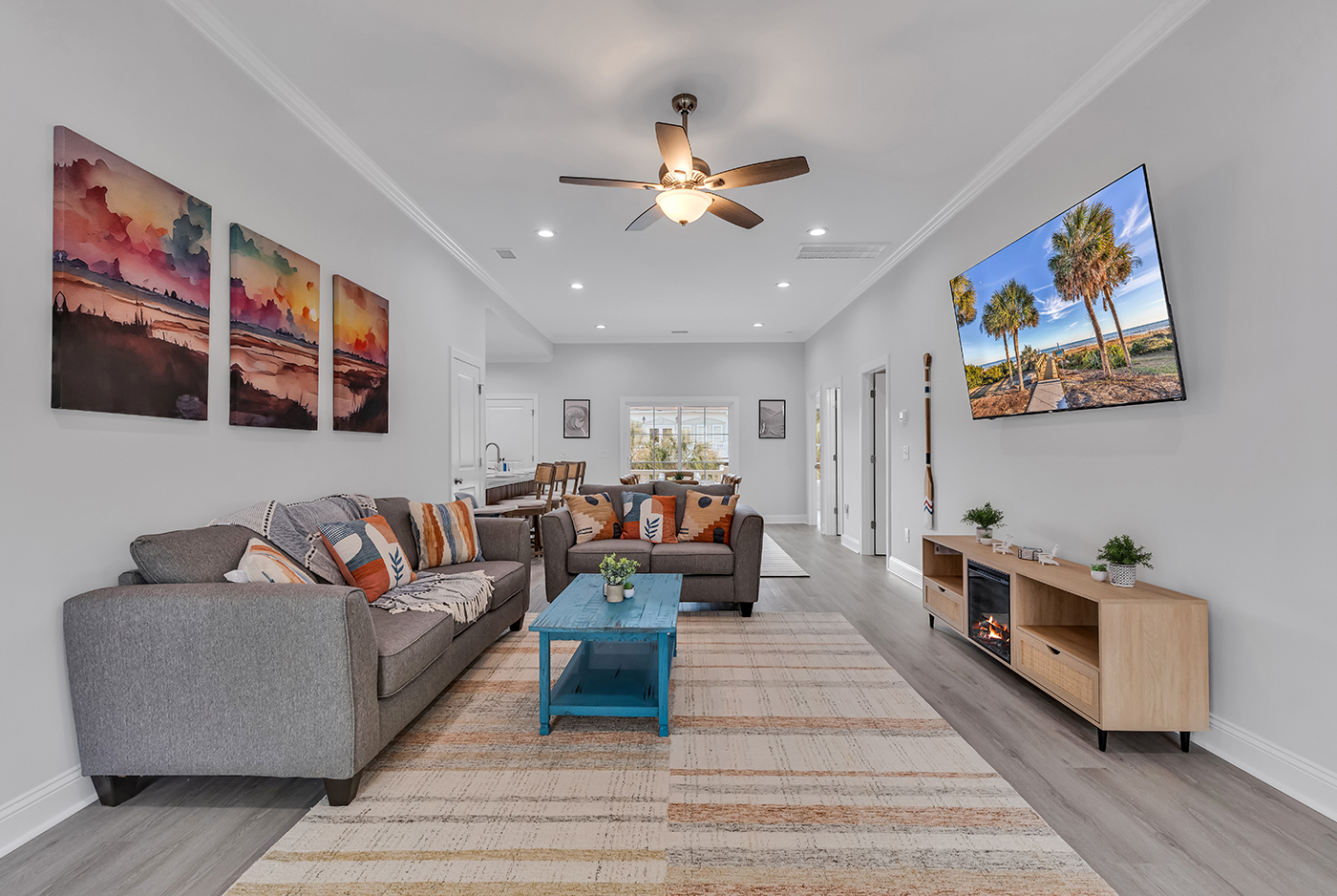 Step into luxury and comfort in our bright, modern living room. Designed for relaxation and perfect for gathering with loved ones, it's the heart of your home away from home. ✨🛋️ #ModernComfort #LivingRoomBliss