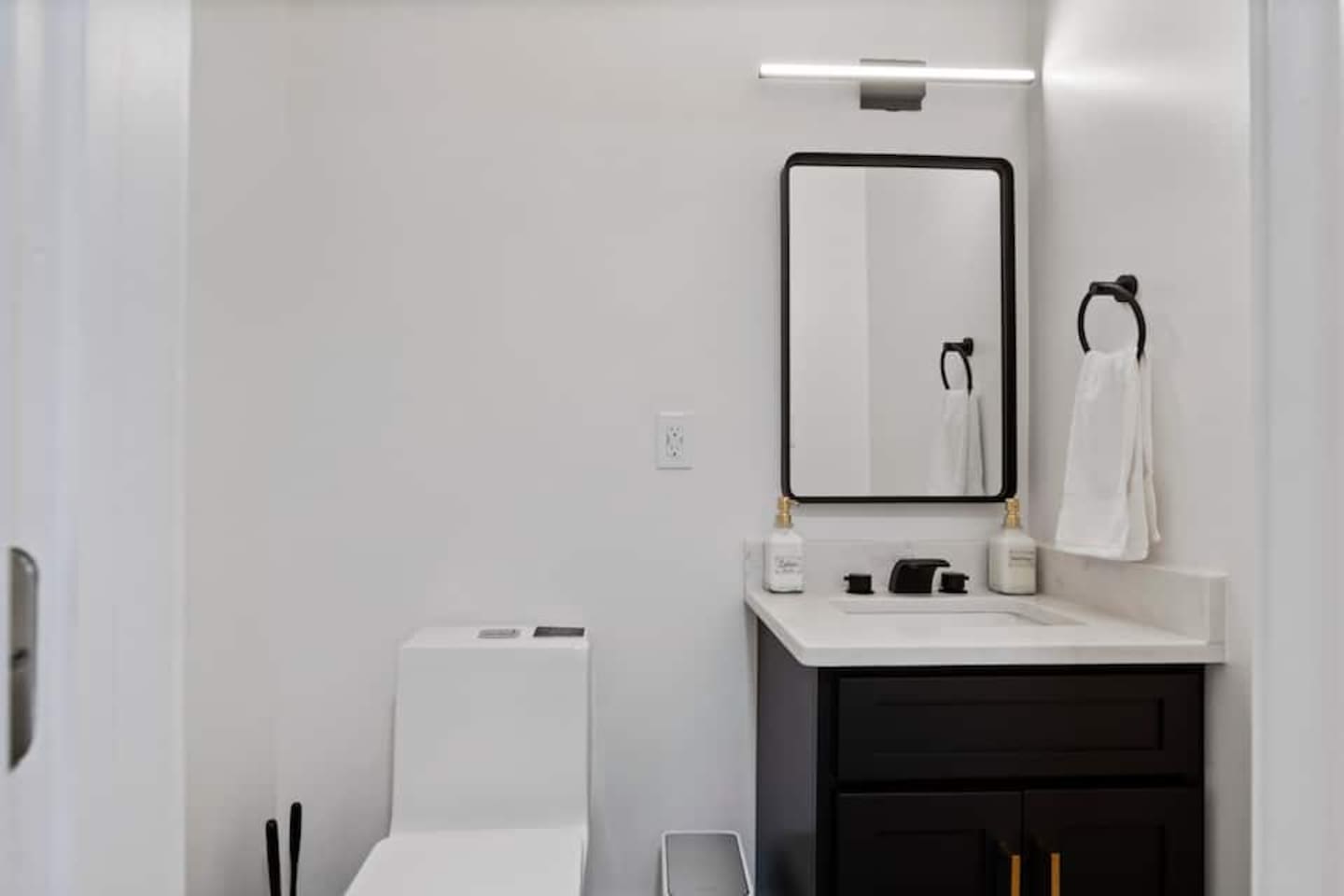 Basement half bath