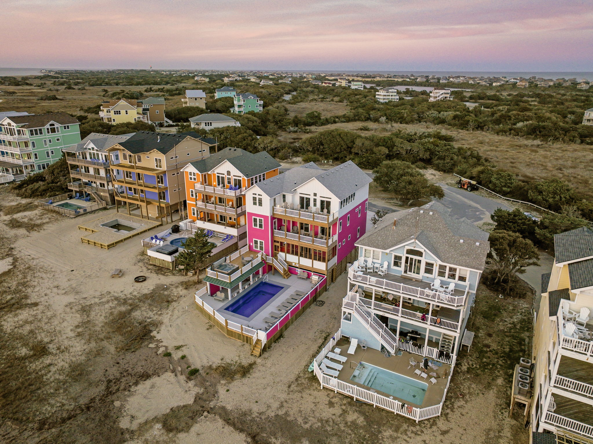 Overhead View of Hatteras Island