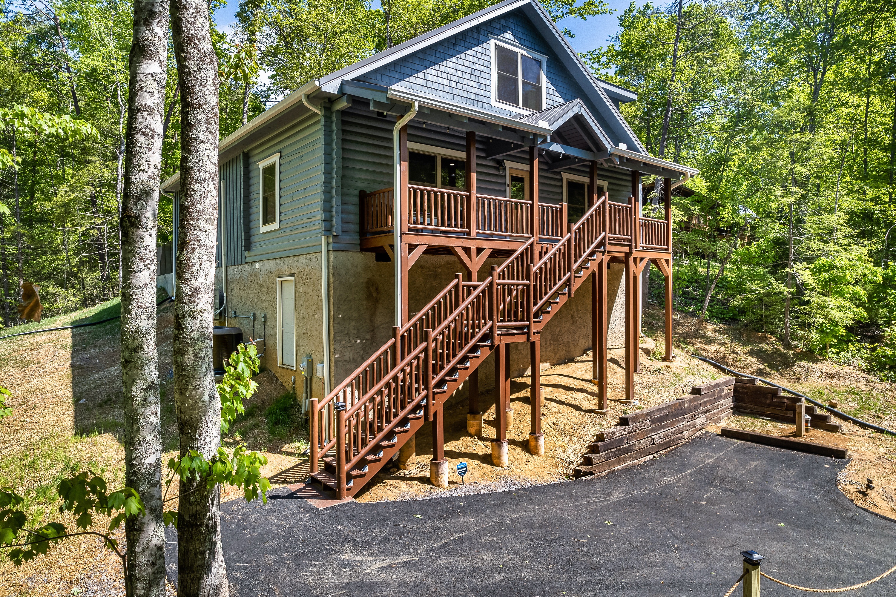 Drive up and park on our newly paved driveway to conveniently unload your luggage.