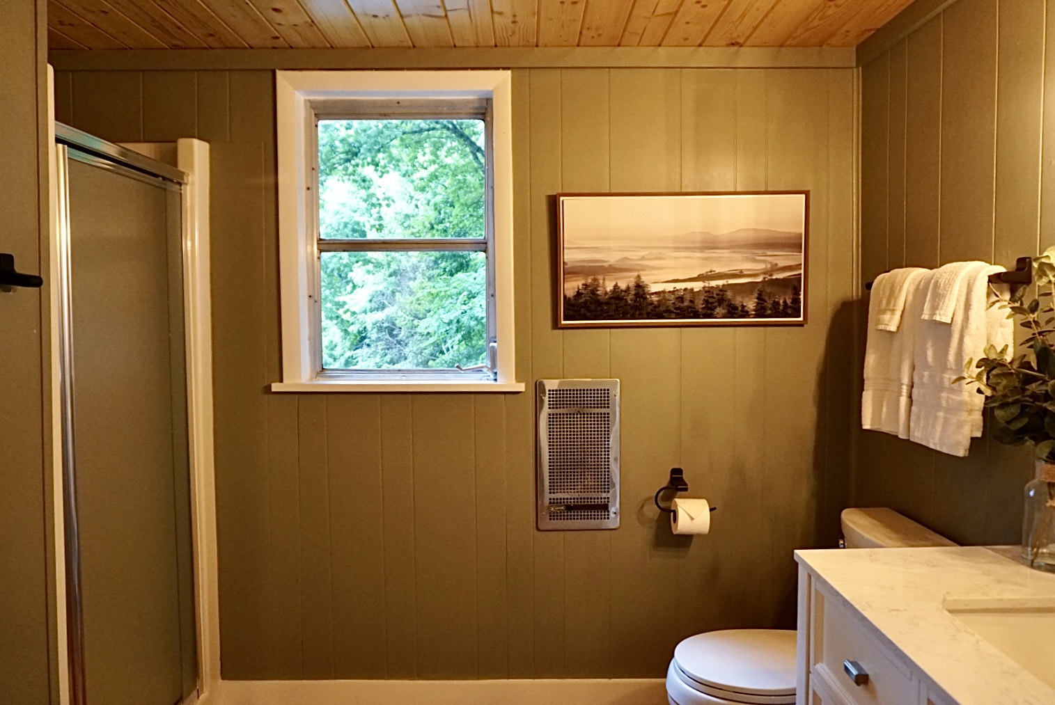 Refresh in this bright space featuring serene wooded views and modern decor!
