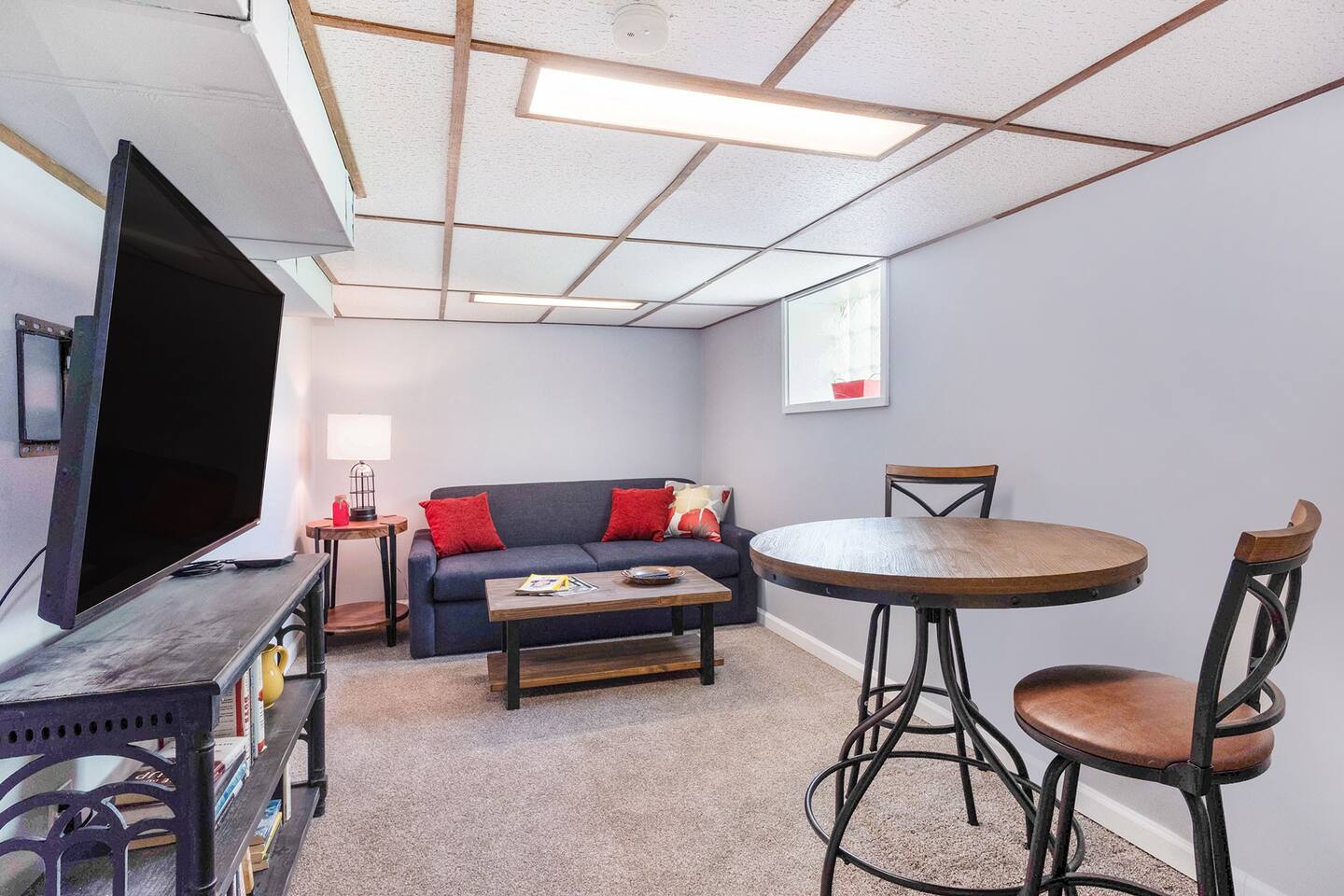 Basement Living w/Pull Out Sofa