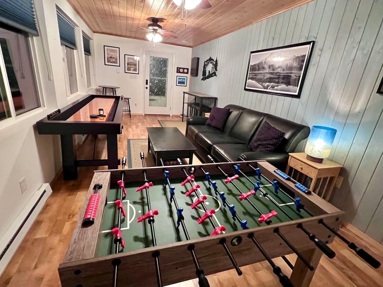 Foosball Shuffle Board and Darts