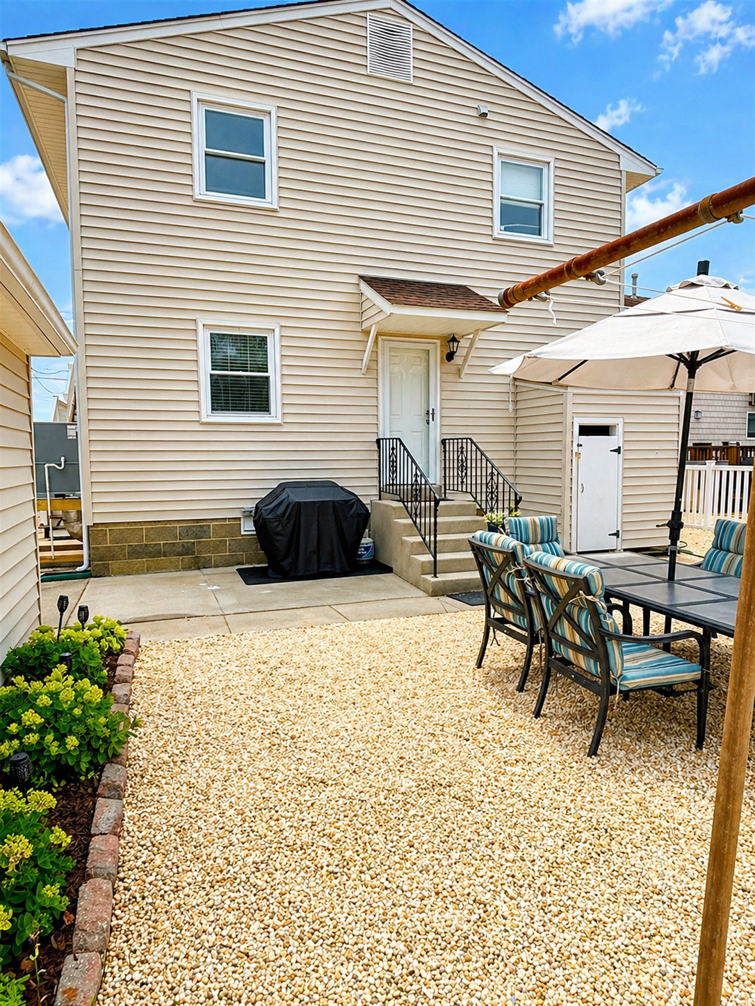 Spacious backyard