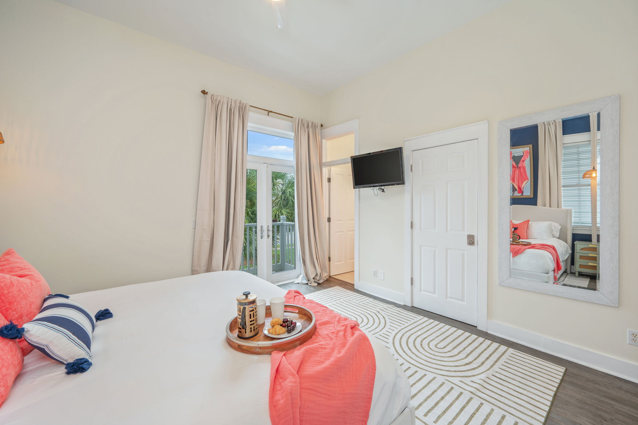 Primary bedroom is the perfect retreat