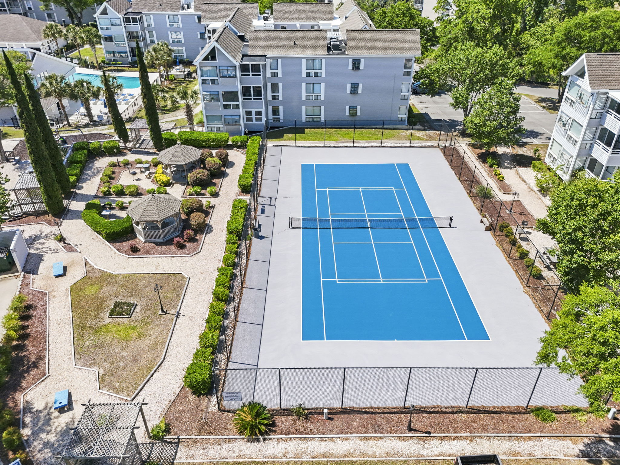 Enjoy pickleball or tennis