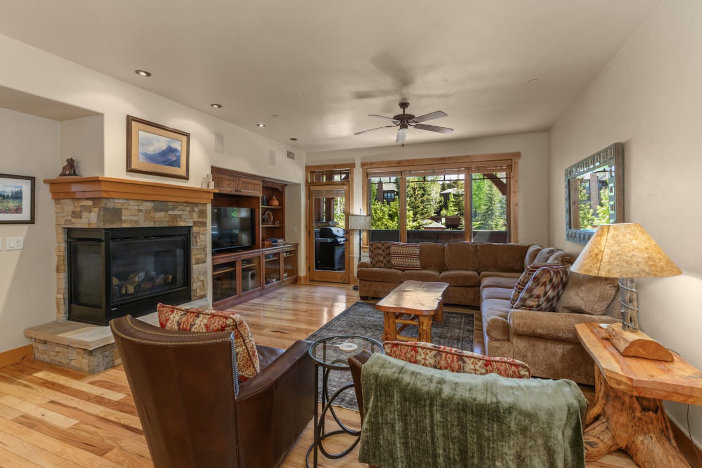 Gas Fireplace in Living Room