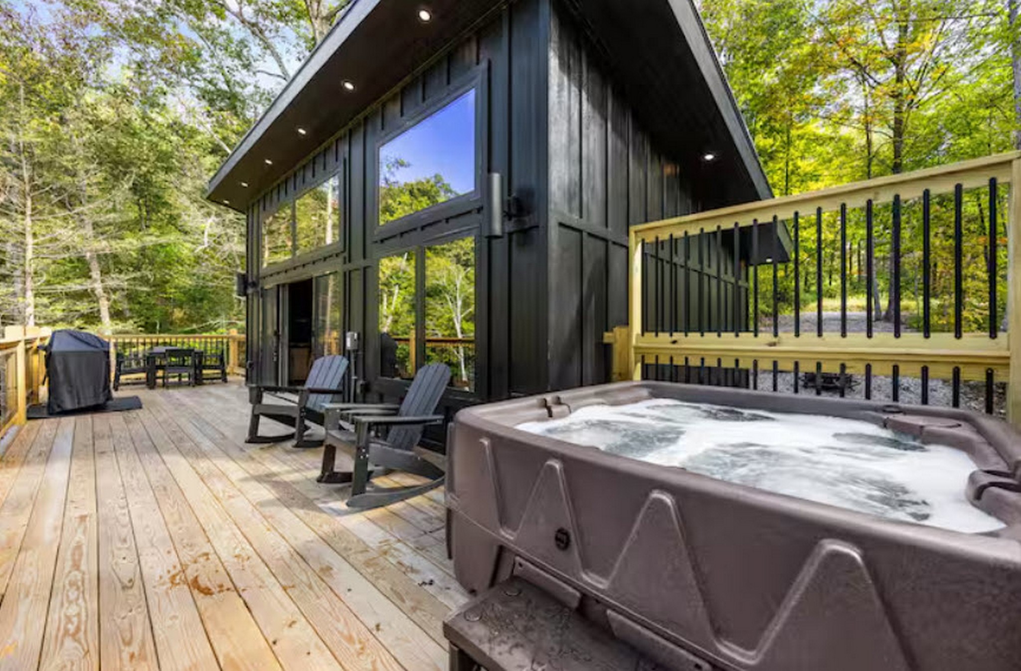 Hot Tub on private back deck