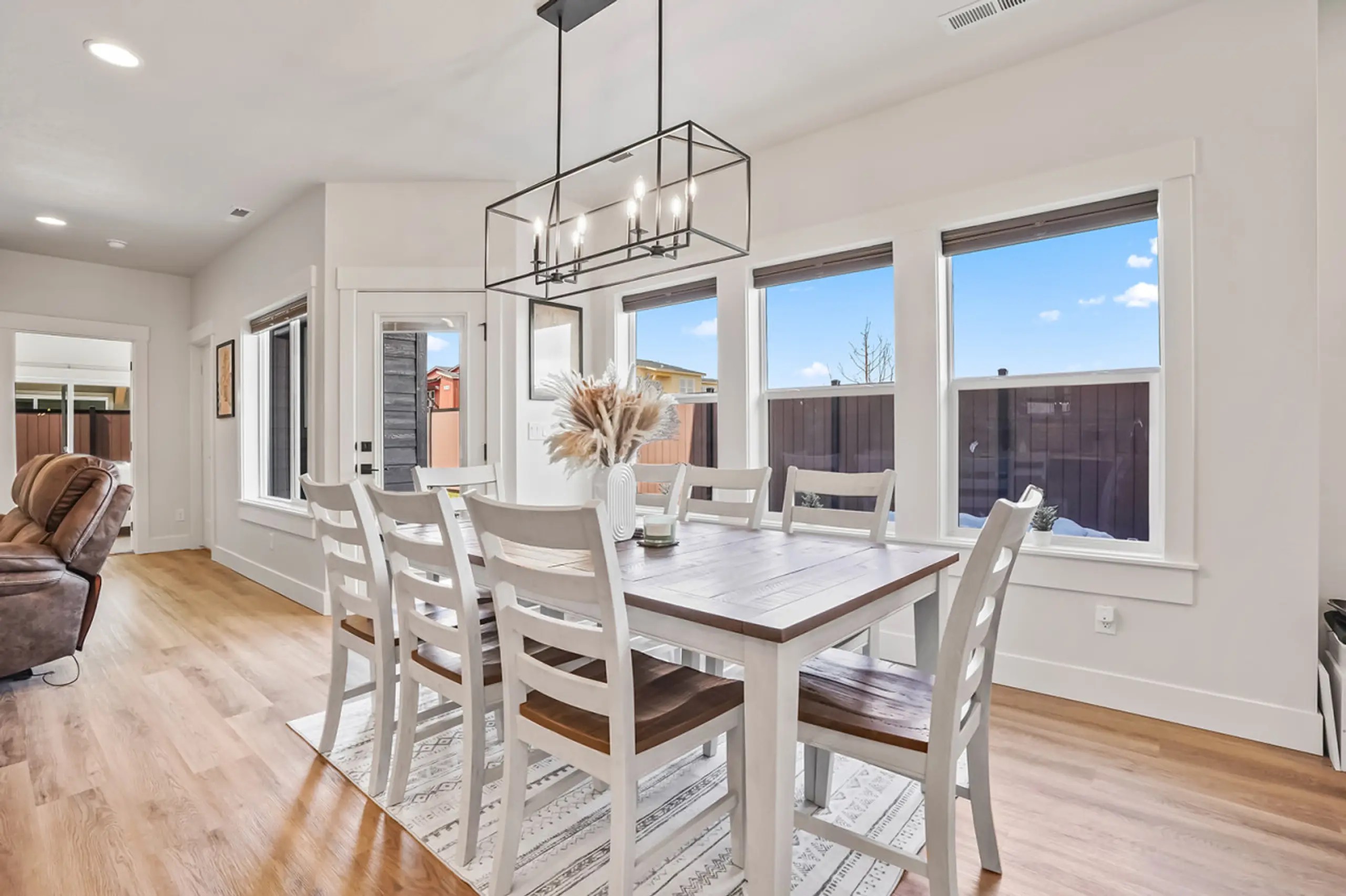 Bright dining space perfect for family meals and cozy gatherings.