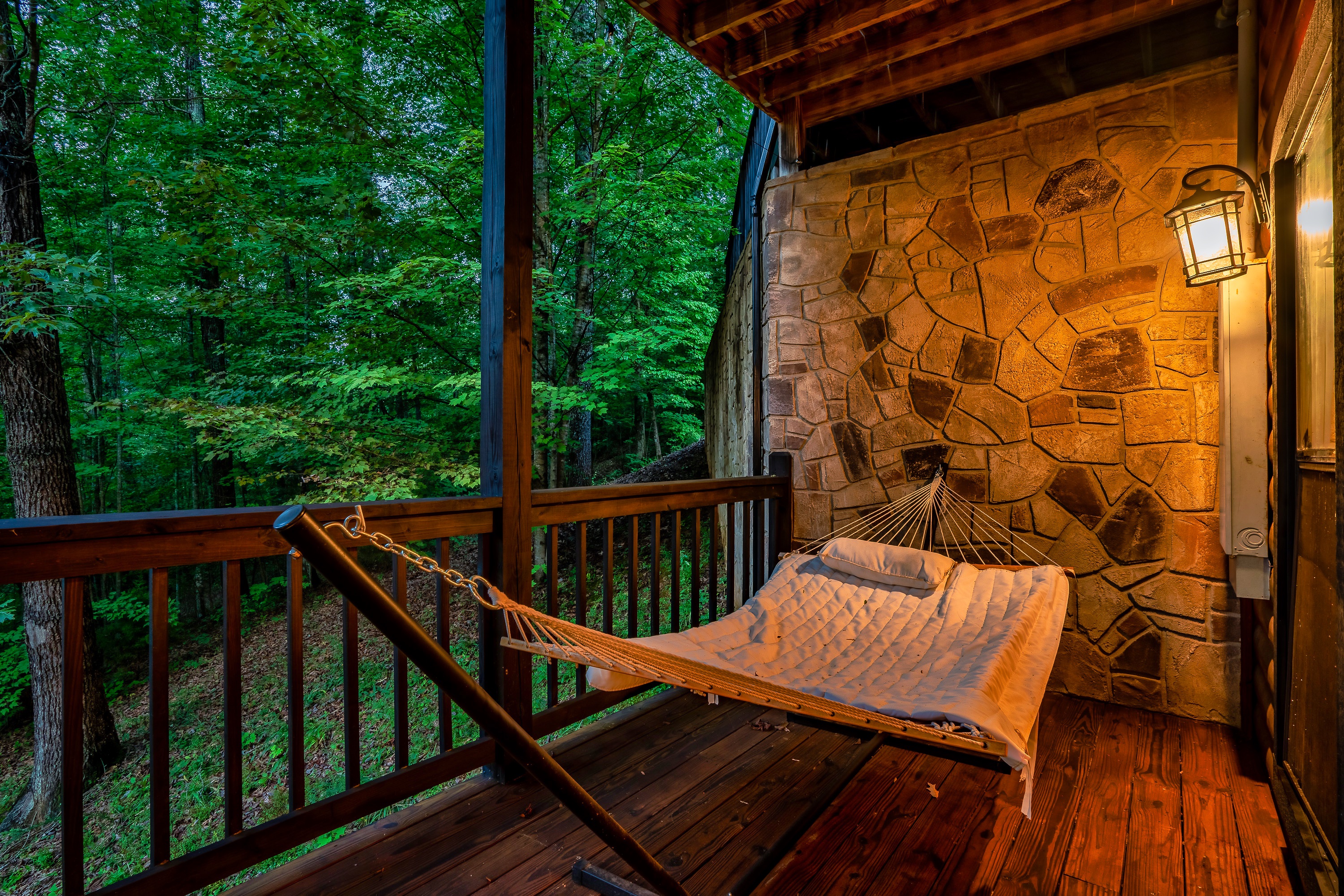 Or relax on the hammock under the evening stars...
