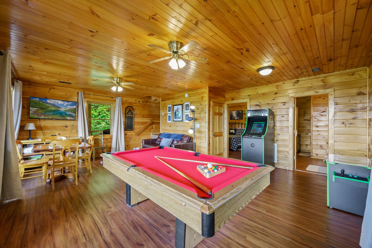 The game room has many options to keep you and your group entertained.  