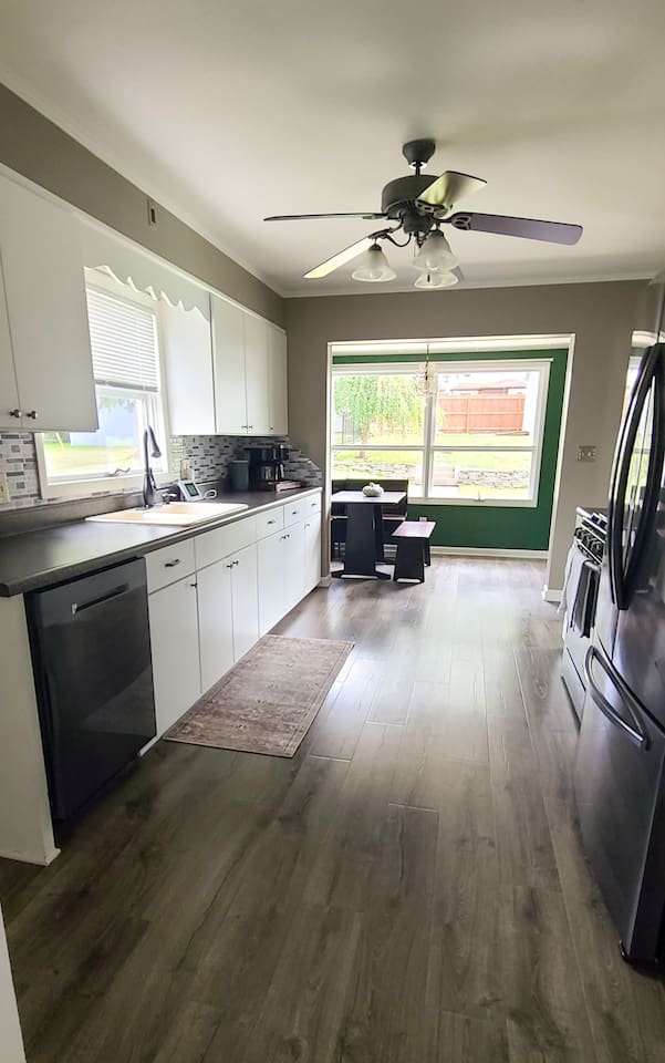 Fully stocked kitchen