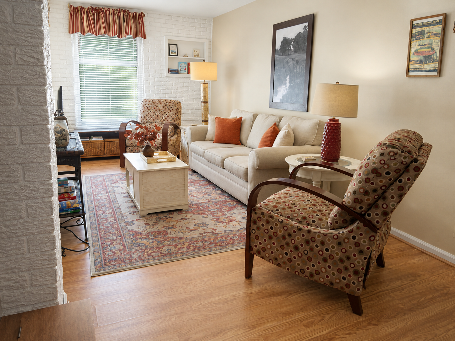 Welcome! Living Space as you enter
