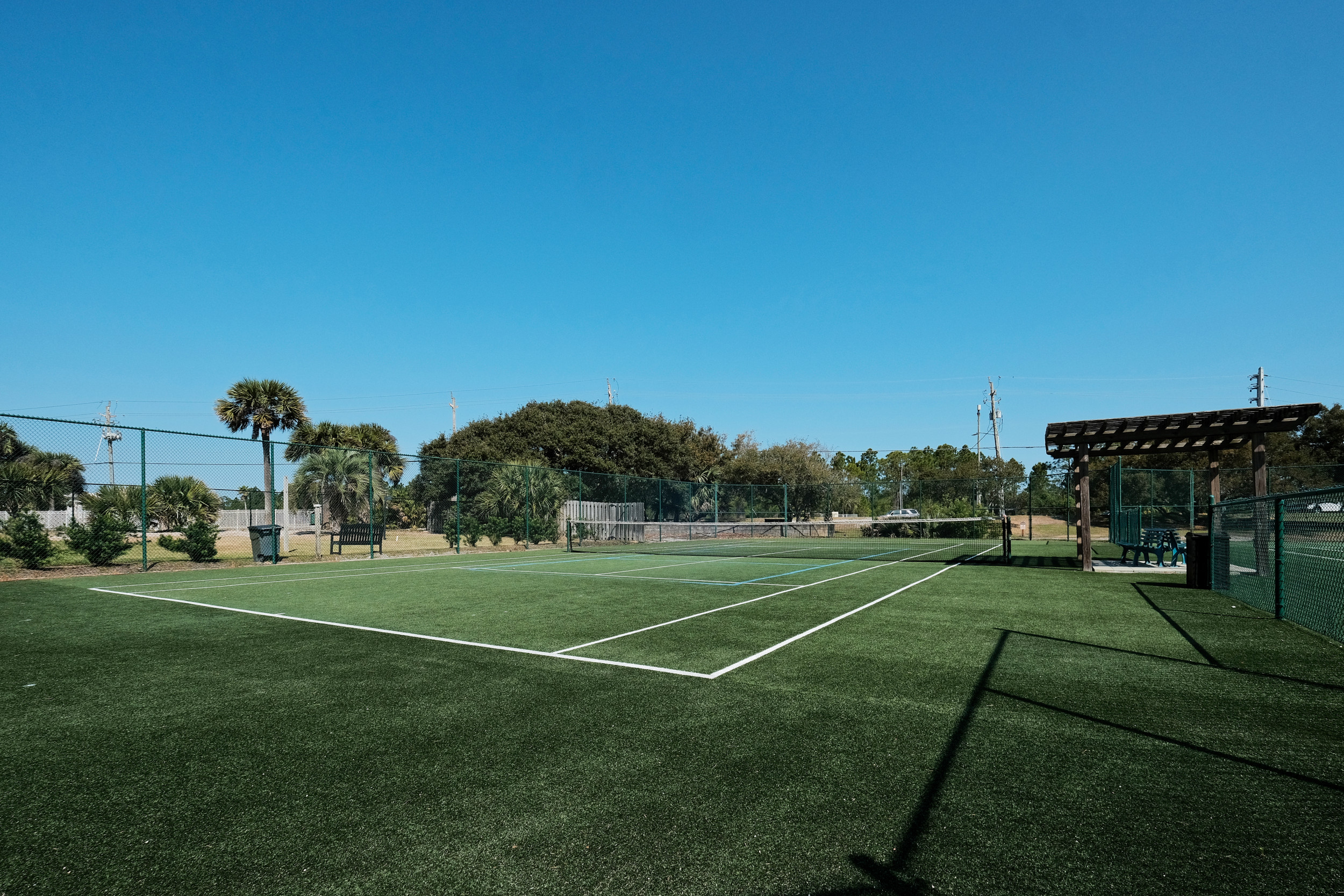 Resort tennis courts
