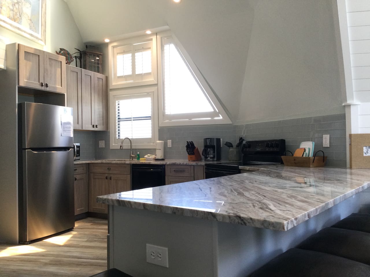 Well equipped, large kitchen