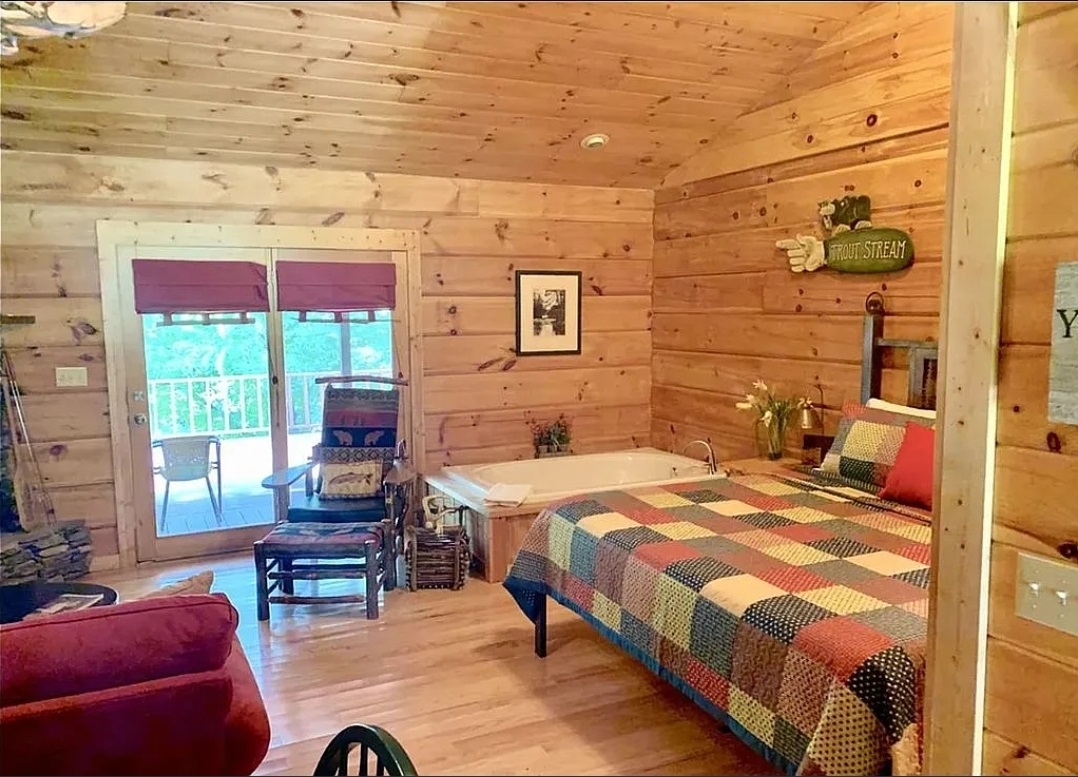 This is an old fashioned- 1 room cabin