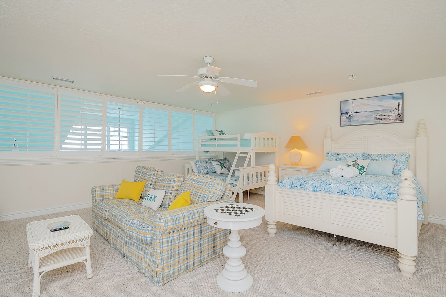 Bedroom #4 ~Queen Bed and twin over full bed bunkbed