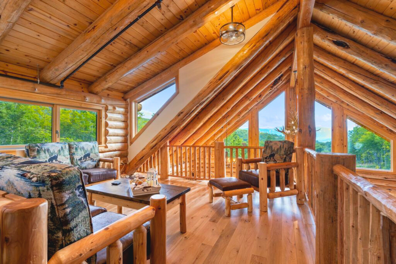 Enjoy peaceful moments in the upper-level seating area.