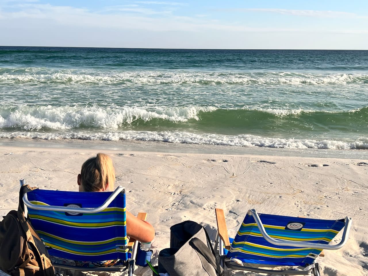 Linda Enjoying the Beach