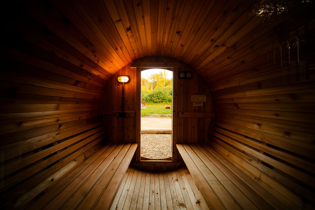 Your private sauna with a front-row seat to nature.