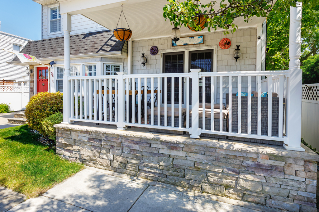 Just wait until the string lights come on and light up this front porch!