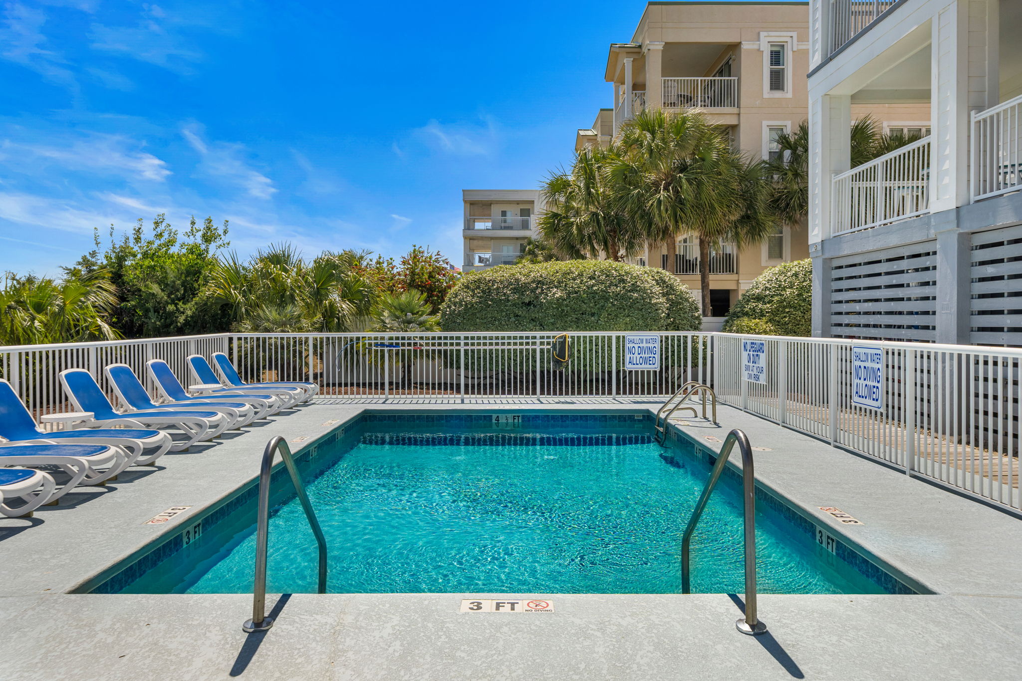 Pool  | Morning Sunrise | 302 Oceanview | 1116 Ocean Blvd, Isle of Palms, SC | IOP Escapes