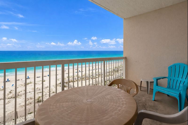 Private beachside balcony 