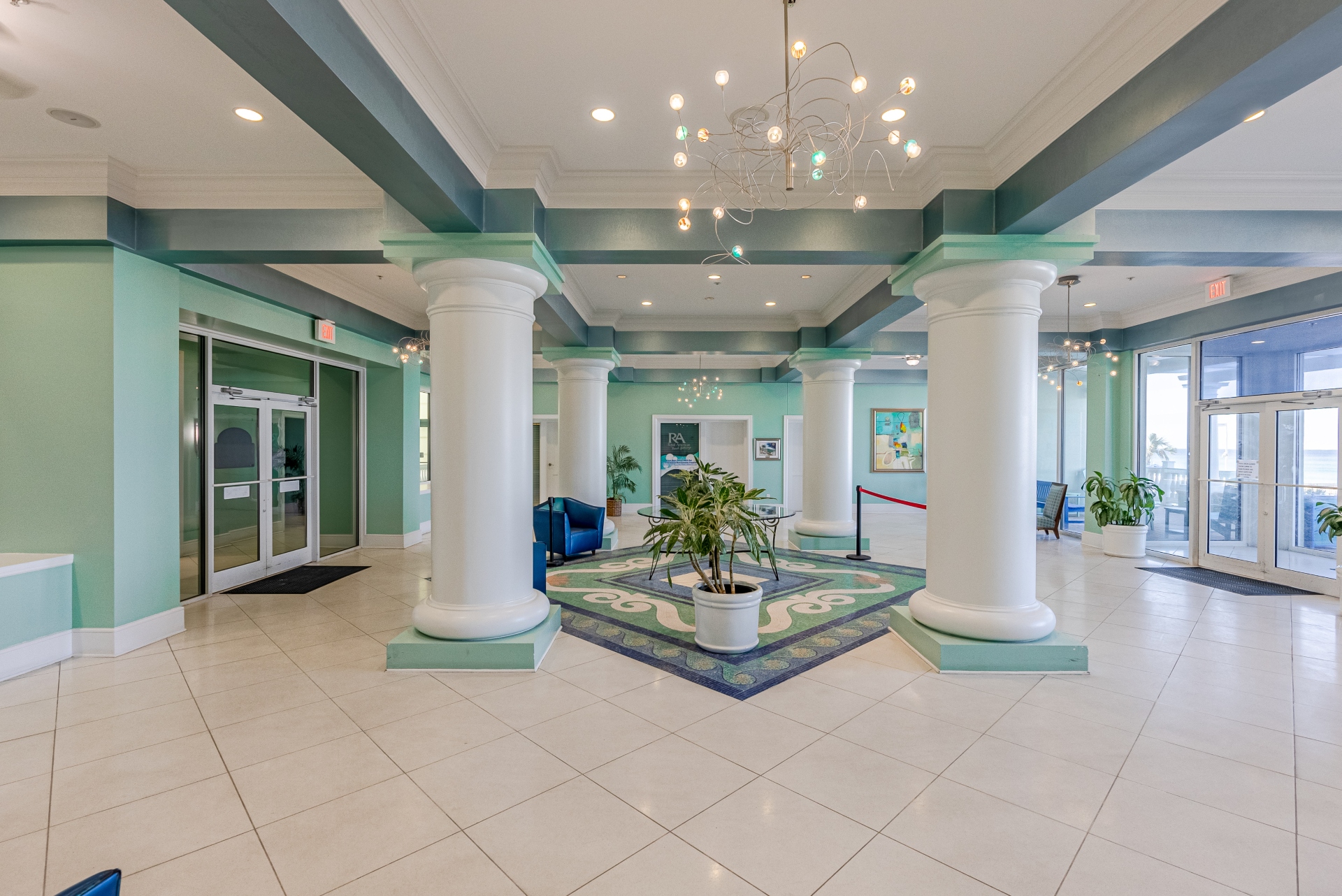 Boardwalk resort foyer