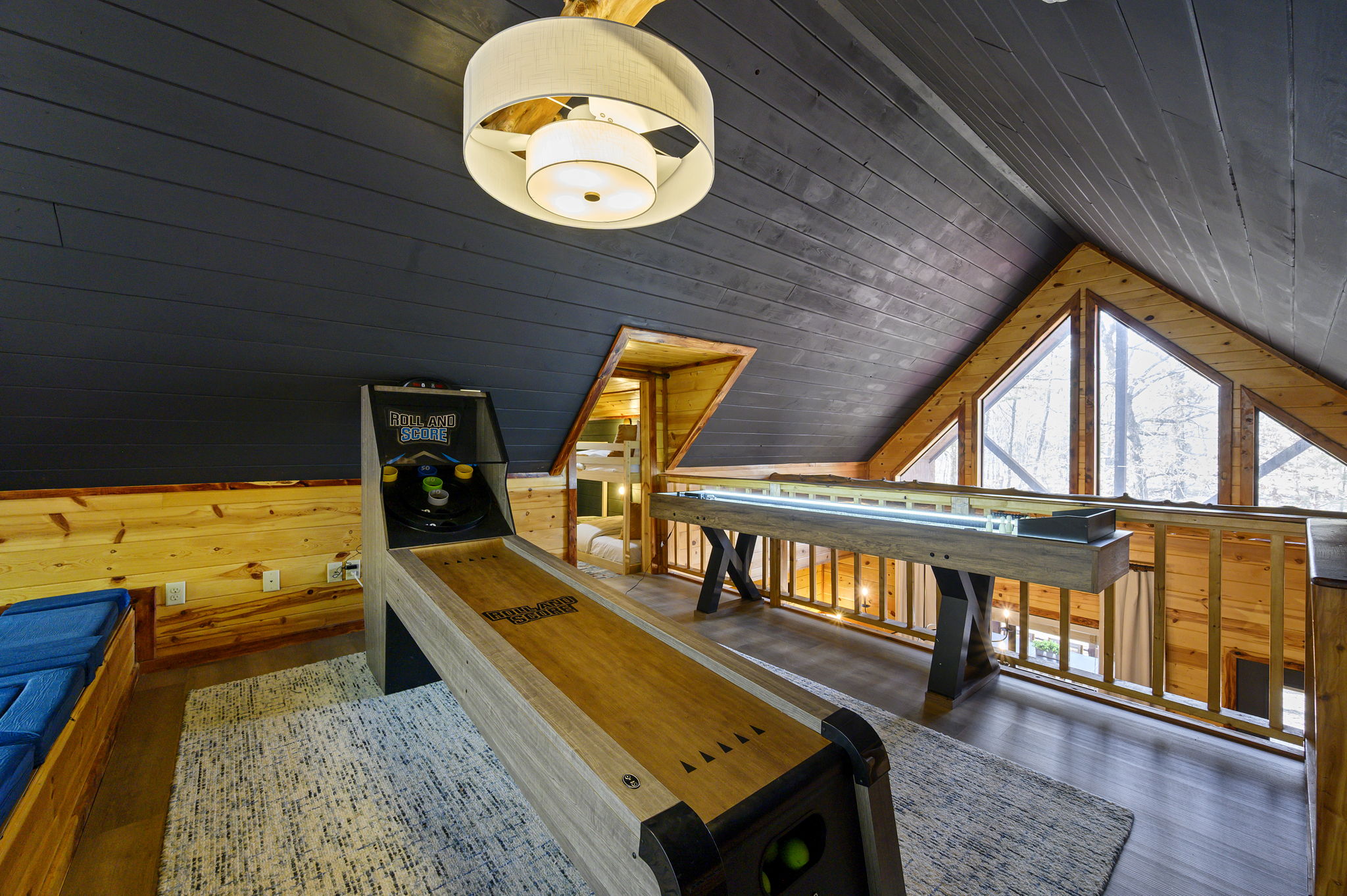 A fully equipped game room designed for friendly competition and unforgettable group moments. 🎳