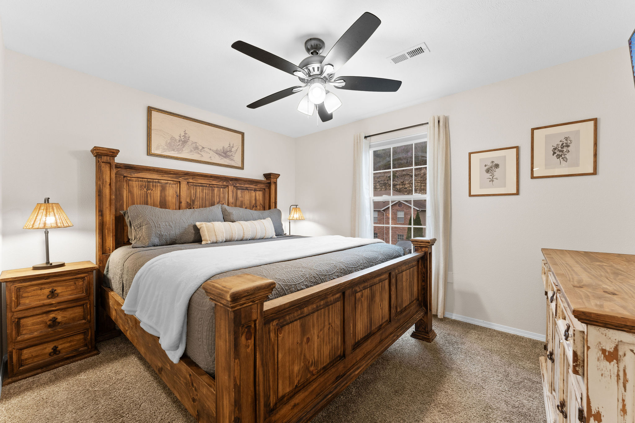 King bedroom with window view