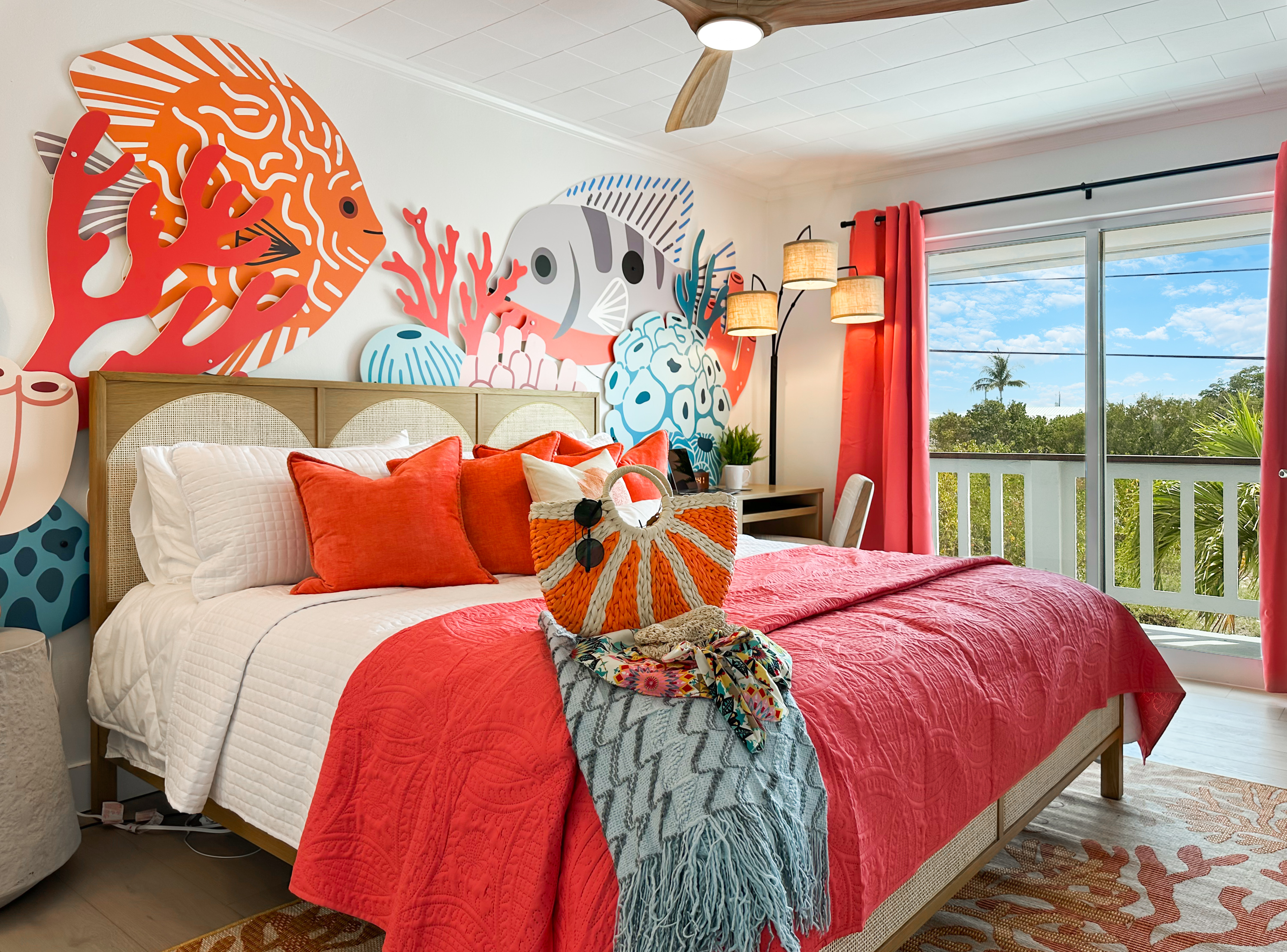 The Under the Sea bedroom also has a luxurious King bed.