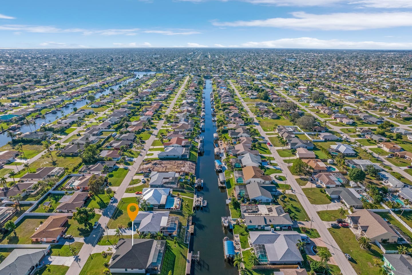 Embrace the boater's paradise in this desirable Gulf Access retreat