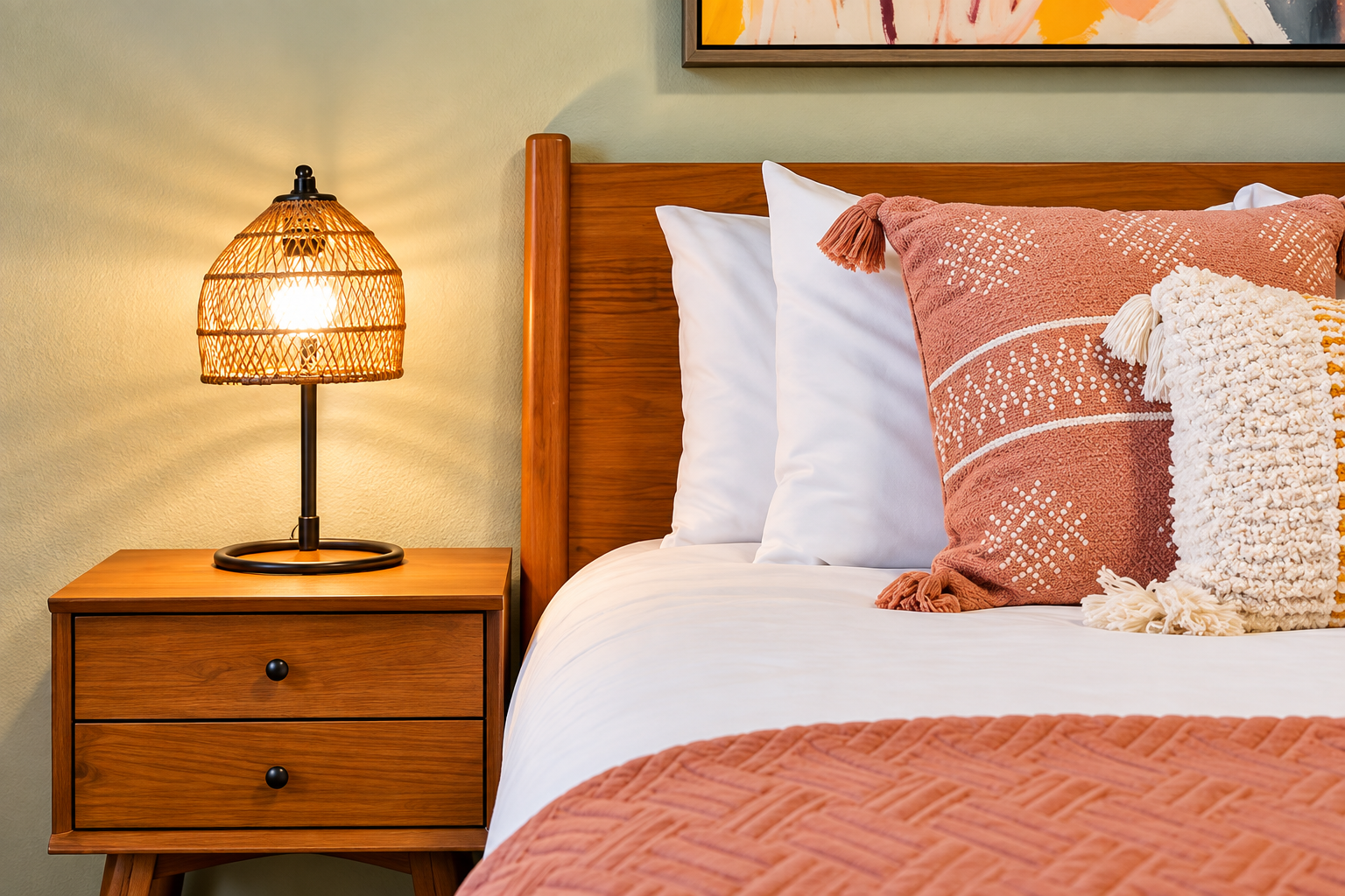 Many Airbnbs lack bedside lights, but we want to make sure that our bedtime readers can conveniently switch off the light and go to sleep without needing to stand up to turn overhead lights off.