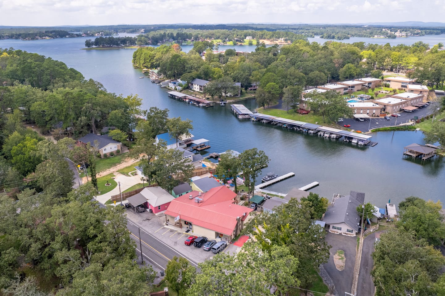 Aerial View of the Flamingo Flophouse @ Sam's Pizza Pub!
