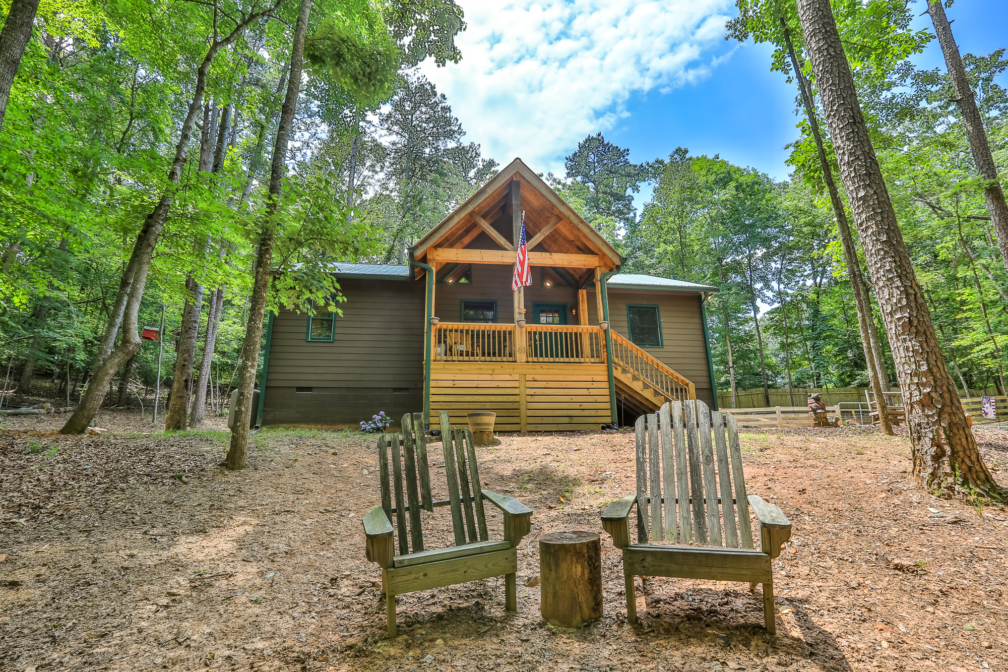 Step into your private forest getaway