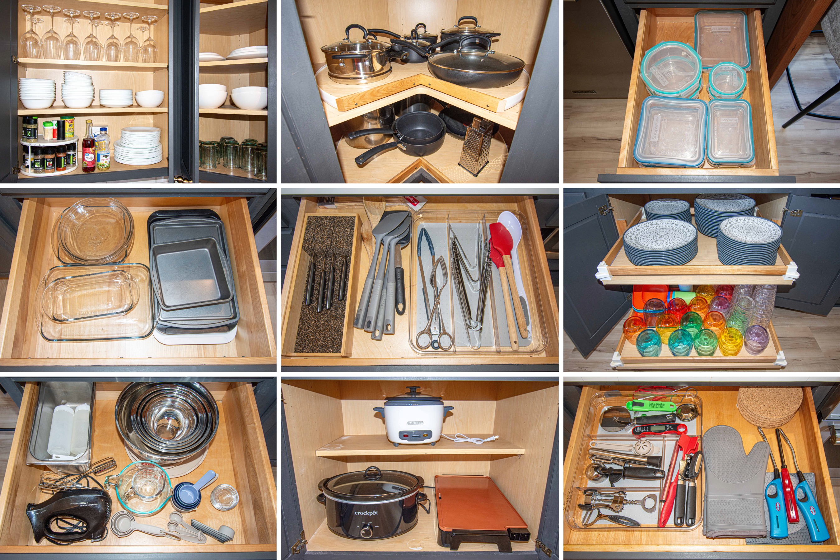 Fully stocked kitchen—everything from cookware, bakeware, utensils, and small appliances to dishware and crystal wine glasses, so you can cook and serve with ease.🍳🥂