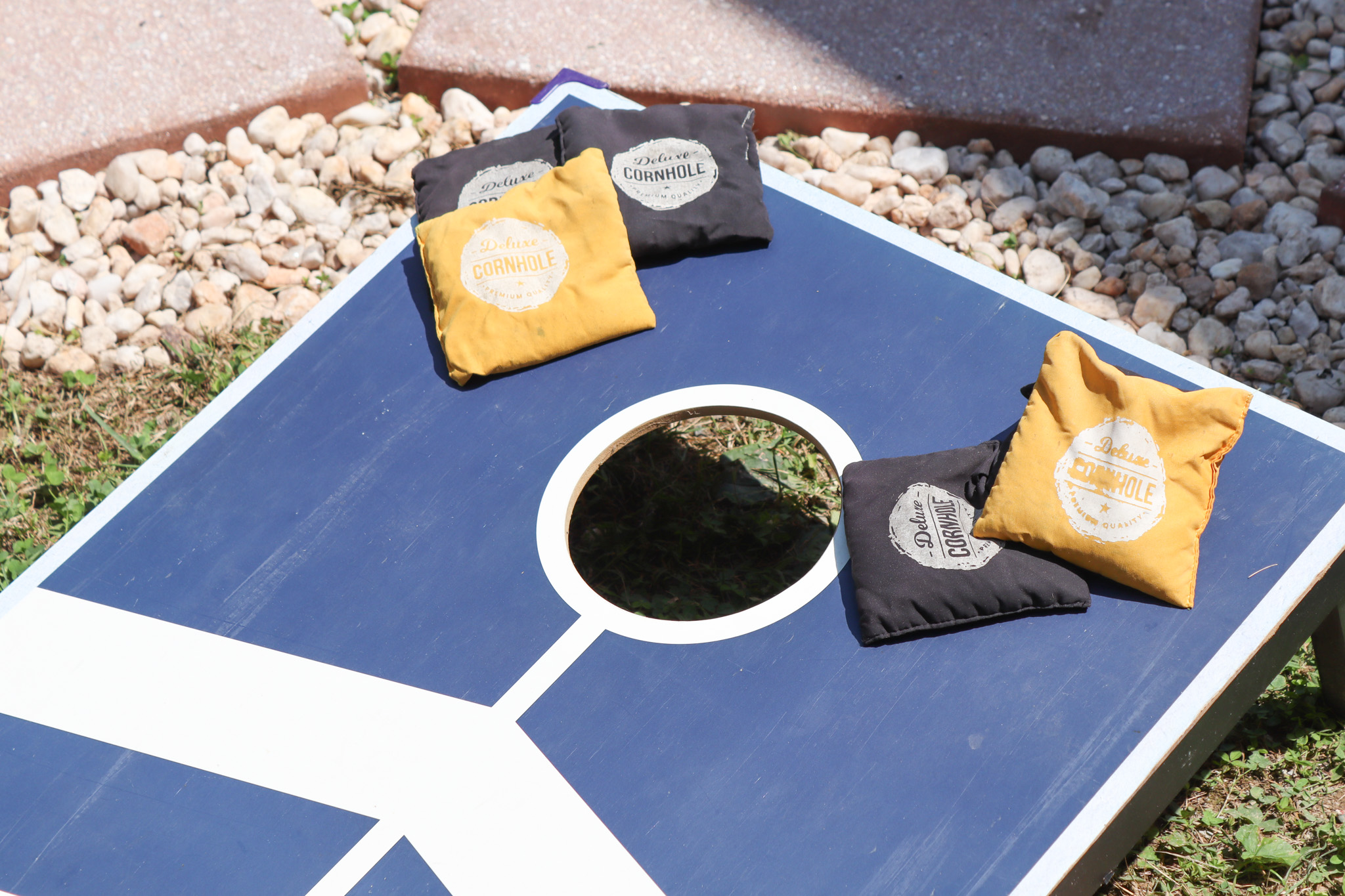 Spend the afternoon playing cornhole, relaxing in the hot tub, and making memories together.